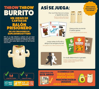 Juego De Cartas Exploding Kittens Throw Throw Burrito Edición Original