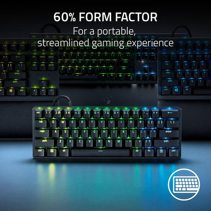 Razer Huntsman Mini Analog - Teclado Gaming analógico 60% de tamaño con switches ópticos