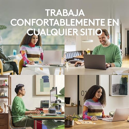 Logitech MX Anywhere 3S Compact Mouse inalámbrico, Desplazamiento Veloz en Todos Lados, dpi 8K, silencioso, Botones programables, USB C, Bluetooth, Windows PC, Linux, Chrome, Mac - Rosa