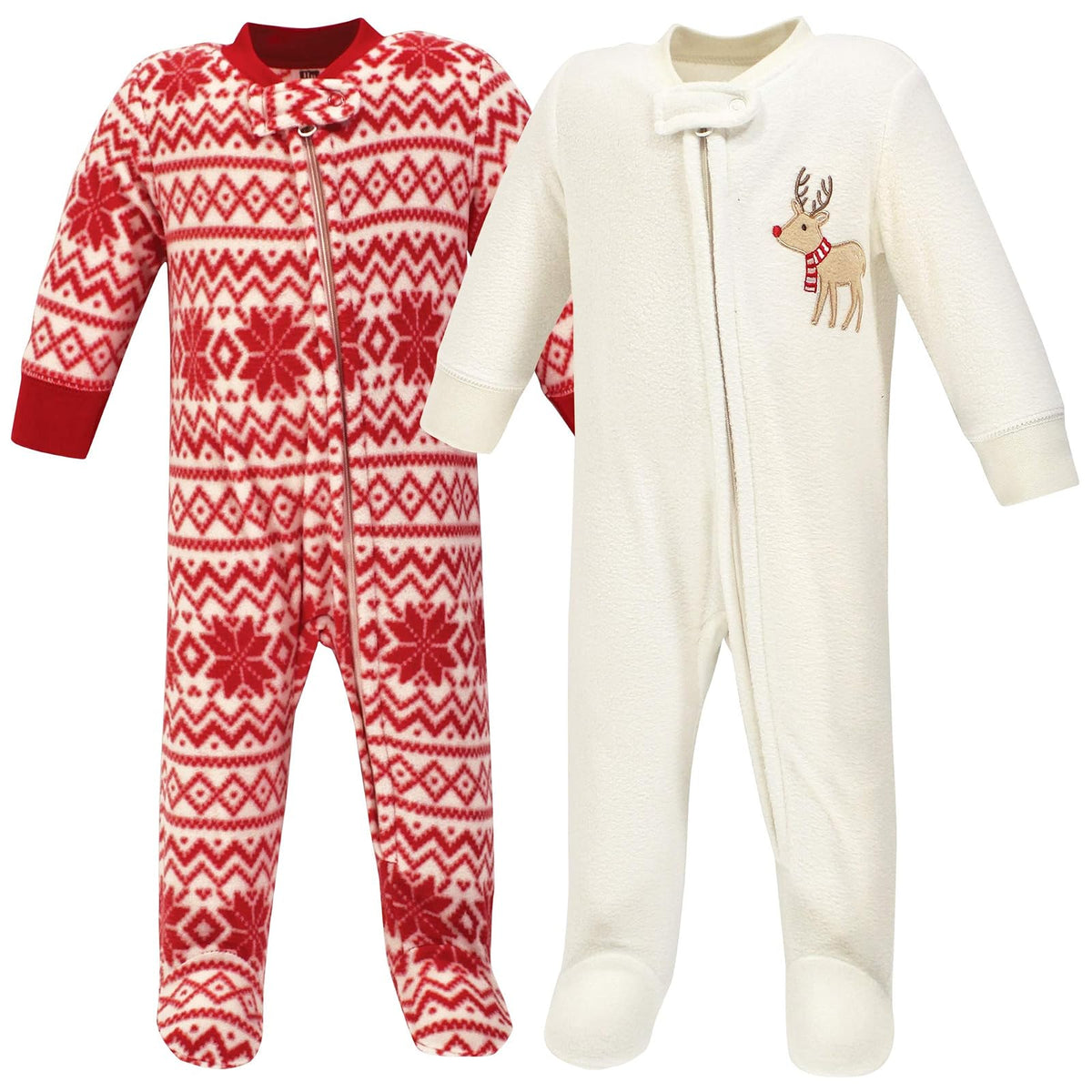 Hudson Baby Baby Fleece Sleep and Play - 6-9 Meses - Reno