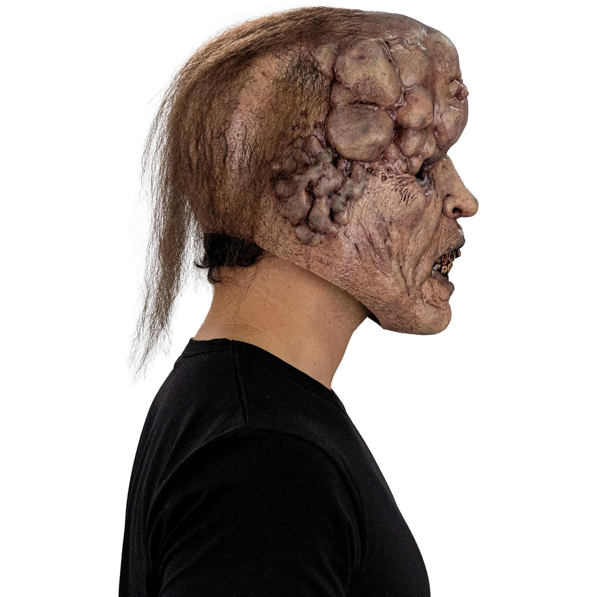Ghoulish Productions Máscara De Látex Tumoral Deceased, Accesorio Látex Cosplay Zombie Enfermo, Disfraz Aterrador para Halloween y Fiestas Temáticas, Cosplay Zombi Tumor, Diseño Artesanal