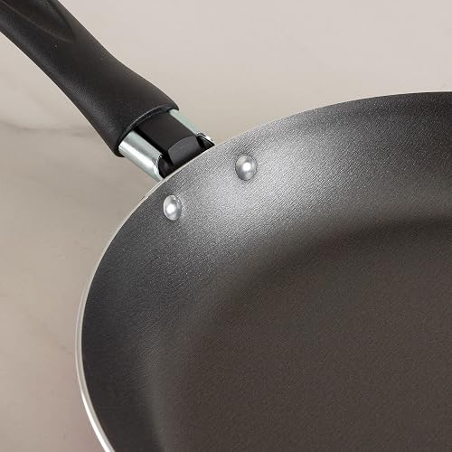 Ekco | Juego de Sartenes 5 Piezas de Aluminio Antiadherente Multicolor | Libre de PFOA, 1.7 mm espesor, Cocción uniforme, Fácil limpieza, Calentamiento rápido, Uso diario, Mangos ergonómicos