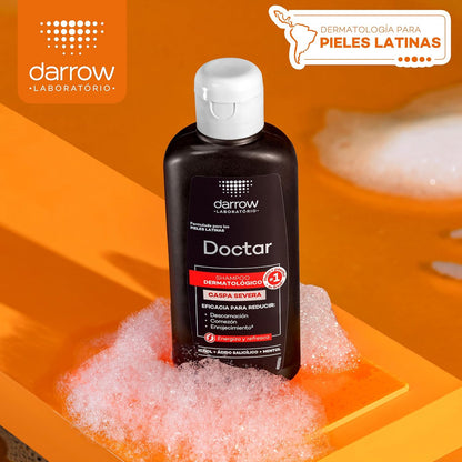 DARROW Doctar Shampoo Dermatológico Anticaspa severa, Triple Acción Antifúngica, 120ml