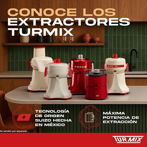 Extractor de Jugos y Exprimidor de Cítricos Turmix Color Beige con Rojo, Modelo 179-1023-V