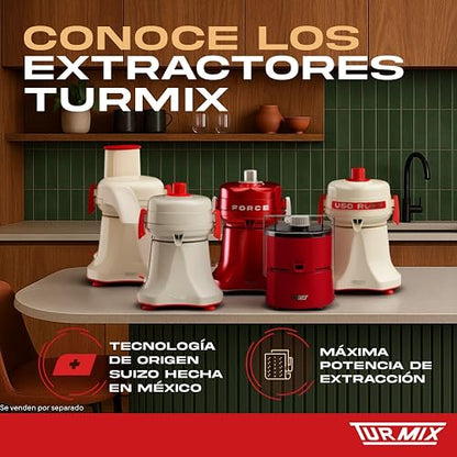 Extractor de Jugos y Exprimidor de Cítricos Turmix Color Beige con Rojo, Modelo 179-1023-V