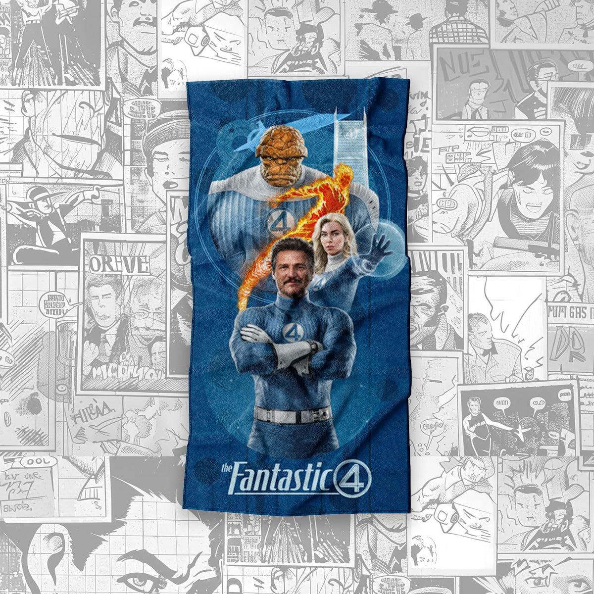 Providencia Toalla Premium para Baño 75x147 cm Fantastic Four Retro