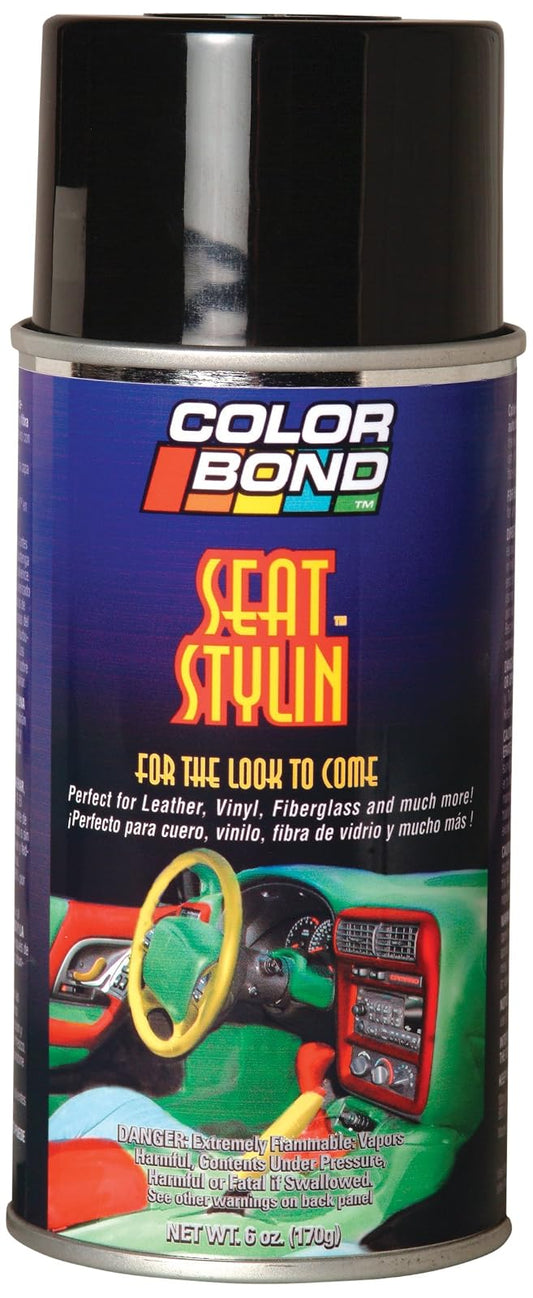 Color Bond #134, Chrome Yellow, Pintura en Aerosol para retoque de Cuero, Vinilo y plástico Duro, 348gr