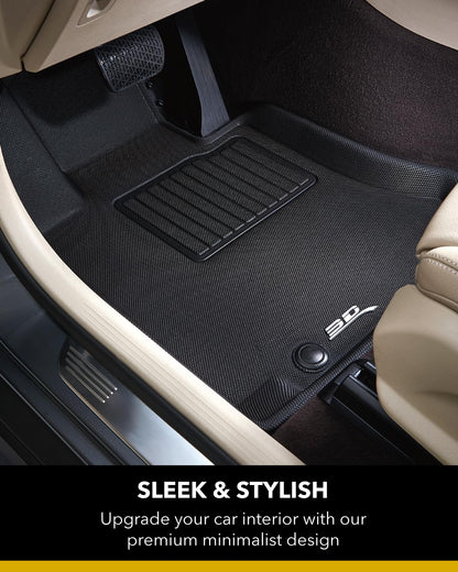 3D MAXpider Complete Set Custom Fit All-Weather Floor Mat for Select Nissan Murano Models - Kagu Rubber (Tan)