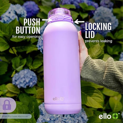 Ello Cooper Botella de agua de acero inoxidable aislada al vacío