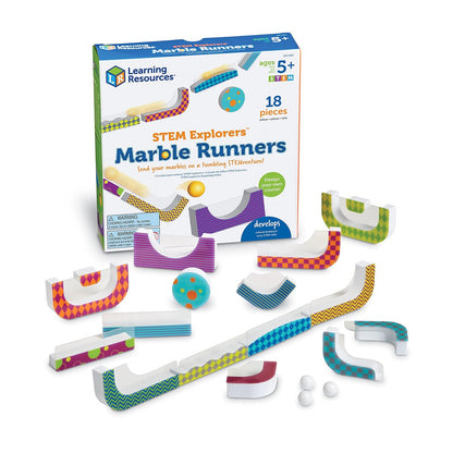 Learning Resources STEM Explorers, Set de Construcción STEM - Corredores de mármol