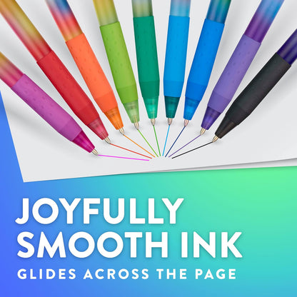 Paper Mate InkJoy 300RT - Bolígrafos coloridos con envolturas de moda, retráctiles, punta media, colores surtidos, 24 unidades
