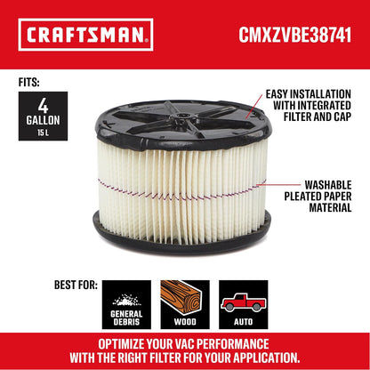 Compatible Con Filtro De Media Altura Craftsman