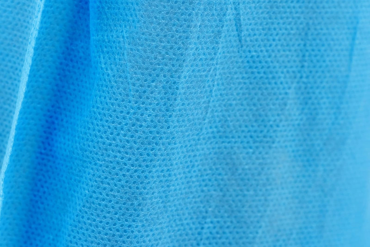 100 fundas de brazo, hechas de fibra no tejida con cierres elásticos, reutilizables, color azul, 100 piezas