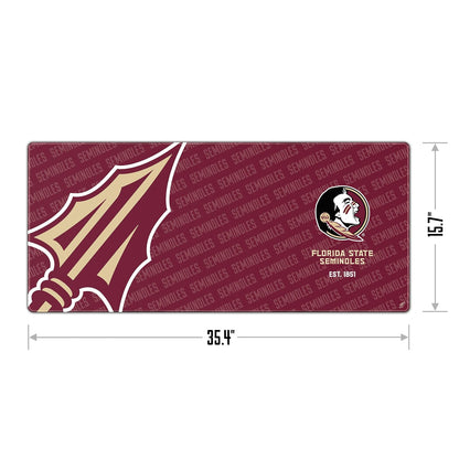 YouTheFan NCAA Florida State Seminoles Logo Series Desk Pad, Team Colors
