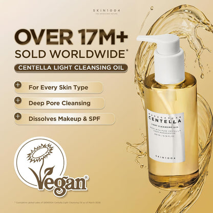 Madagascar Centella Light Cleansing Oil by Skin1004 for Women - 6.76 oz Cleanser