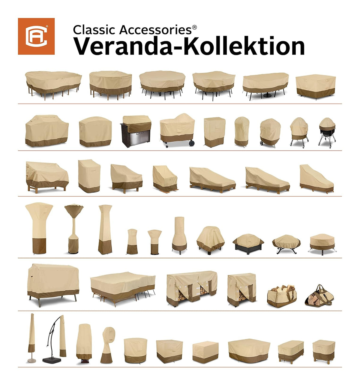 Classic Accessories Veranda - Funda para Silla Adirondack Resistente al Agua de 31.5 Pulgadas