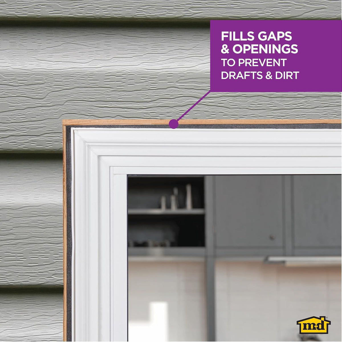 M-D Building Products Varilla 5/8" x 20' 71551 | Gris, espuma de celda cerrada, reduce residuos de calafateo, impermeable