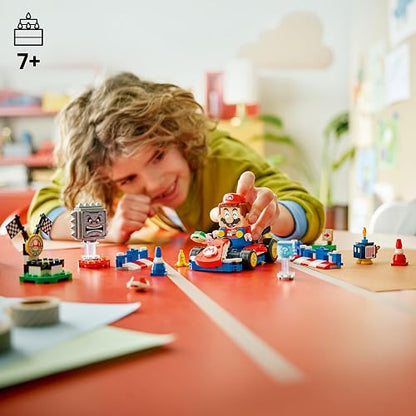 LEGO Super Mario : Mario Kart Mario Interactivo y Kart estándar Juguete, Set de Construcción, Regalo para Niños, Niñas y Cualquier Gamer a Partir de 7 Años 72043