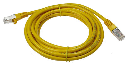 NTW Cat 6 Snagless - Cable de Red Ethernet blindado, Color Negro -345-S6-001BK, Amarillo, 10' Feet