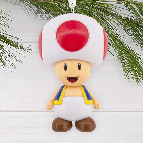 Hallmark - Adornos de Navidad para Nintendo Super Mario Toad, Regalos para Jugadores