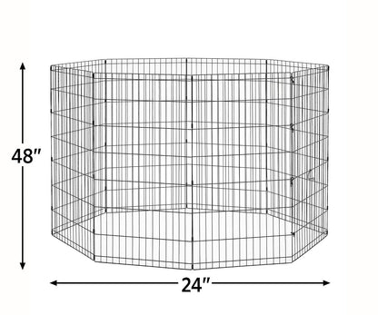 New World Pet Products - Corredor plegable para hacer ejercicio para mascotas B558-48, negro, XL, 24 x 48 pulgadas