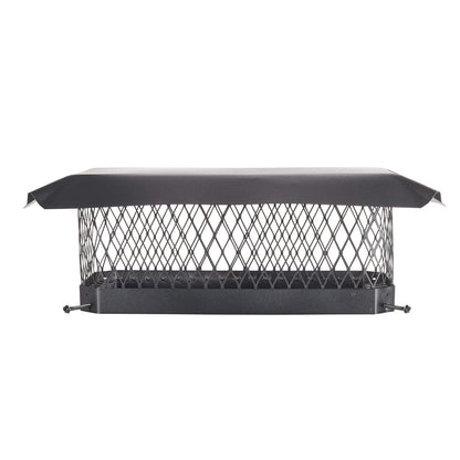 Shelter - Tapa de chimenea atornillada de 22,8 x 45,7 cm, totalmente montada, acero galvanizado - 9" x 18"