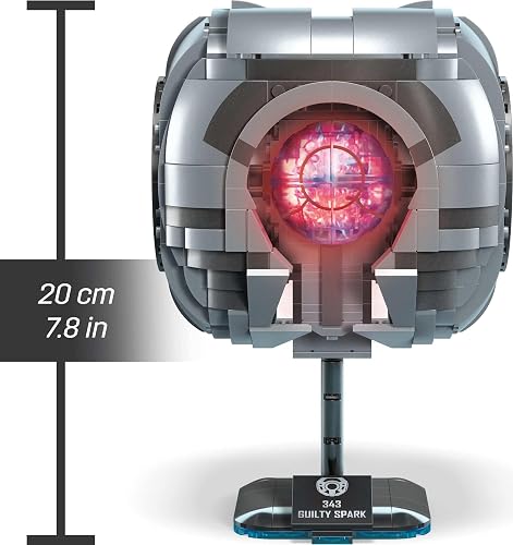 Mega Halo Model Réplica de Juguete de construcción, 343 Chispa culpable con 609 Piezas, Luces y Sonidos, Juego de construcción y exhibición para coleccionistas, Ideas de Regalo para Adultos