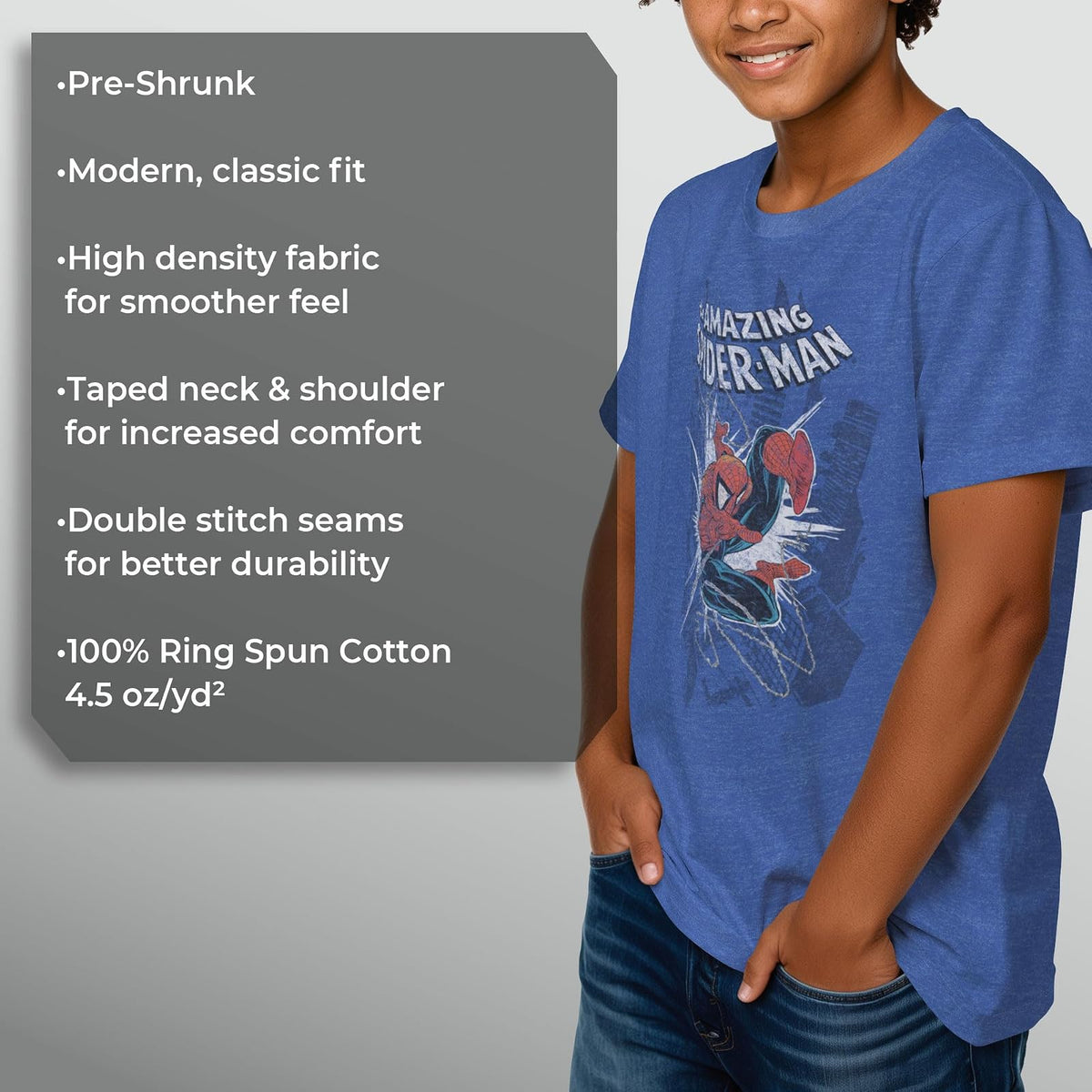 Marvel Increíble Camiseta Spider-Man Camiseta para Niños