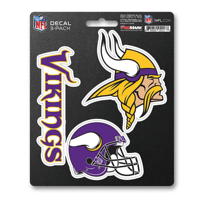 NFL Team Decal - Pack de 3, Púrpura
