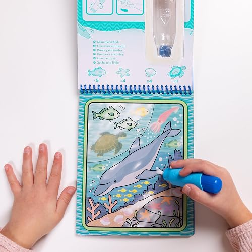 Melissa & Doug Bloc Revelador Para Colorear Con Agua - Mundo Submarino