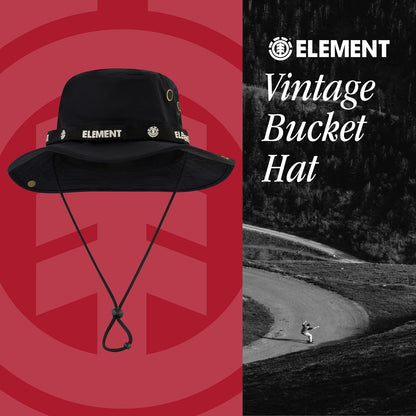 Element Vintage Bucket Hat, Packable Travel Hat, Wide Brim Summer Hat Sombrero para el Sol Unisex Adulto