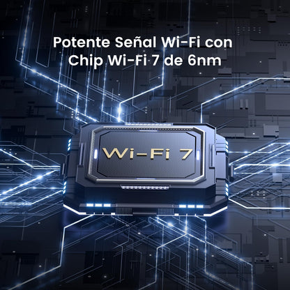 Tenda Router RE3L Pro WiFi 7 BE3600 de Doble Banda – hasta 3.6 Gbps, MLO, 5 Antenas de Alta Ganancia, 3 Puertos Gigabit, VPN, Control Parental, Configuración Fácil por App y NFC