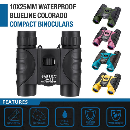 BARSKA Prismático Impermeable 10x25