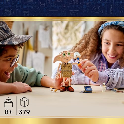 LEGO Harry Potter Dobby el Elfo Libre – Juguete de Construcción para Jugar y Exhibir – Set “2 en 1” – Convierte a Dobby en Kreacher – Regalo para Niños de 8 Años o Más – 76469