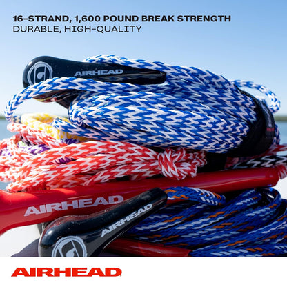 Airhead Water Ski Rope with Diamond Grip Handle, 8 Section (75')