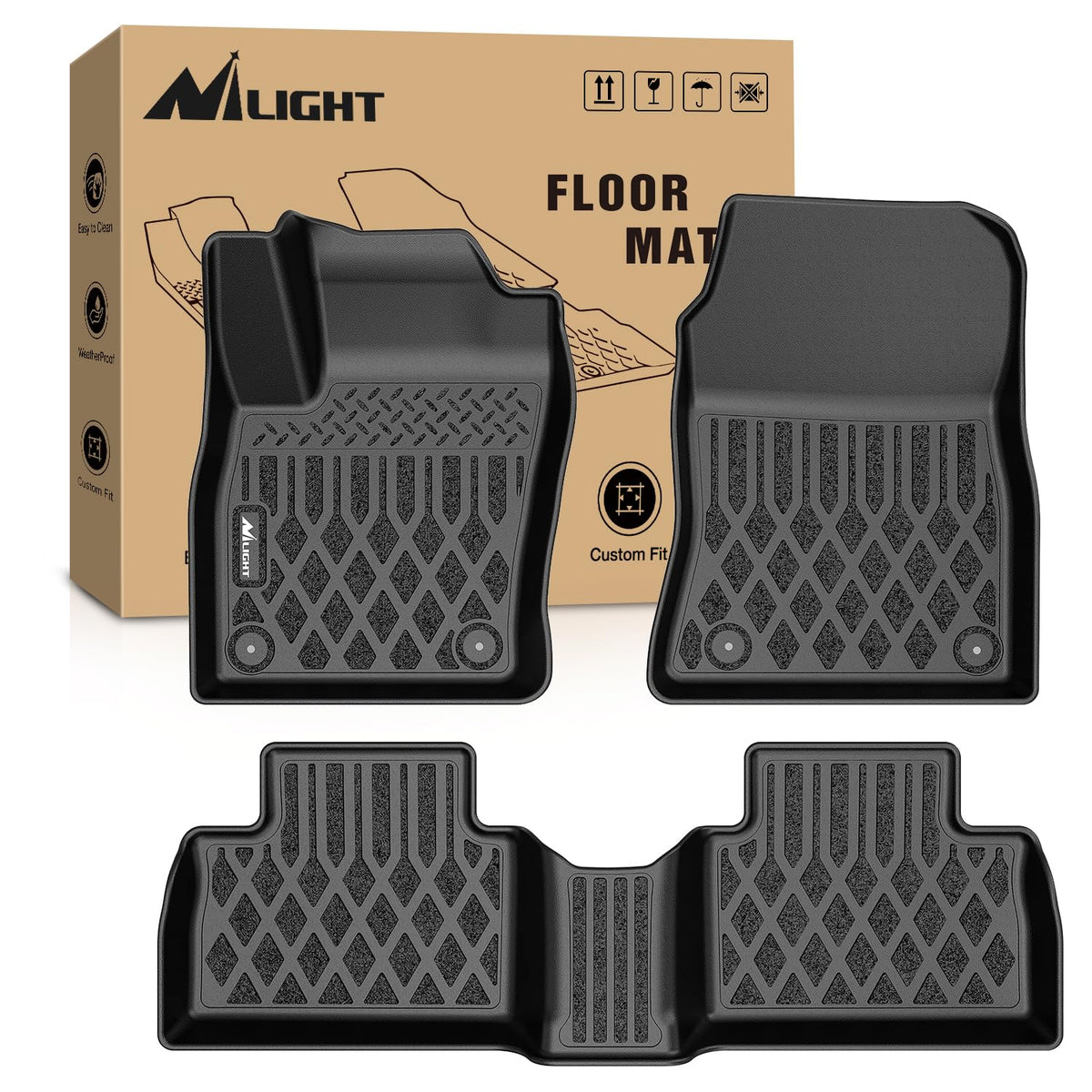 Nilight TPE - Alfombrillas para Nissan Kicks 2025 2026 | Revestimientos de piso resistentes para todo tipo de clima
