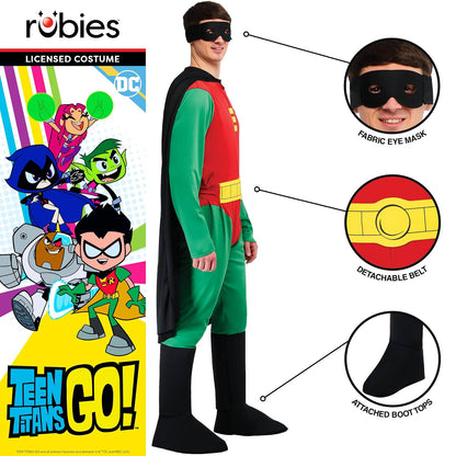 Rubie's Costume Classic Batman Deluxe Robin, Red/Green, Medium Costume