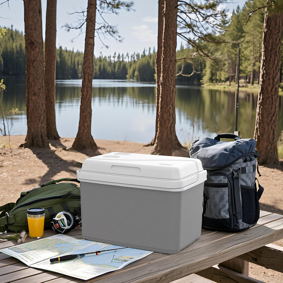 Estra Hielera Rígida 10L Portátil | Trabajo, Deporte y Picnic | 24.7x35.1x25.8 cm (10.5 QT), libre de BPA, hasta 12 latas, manija ergonómica