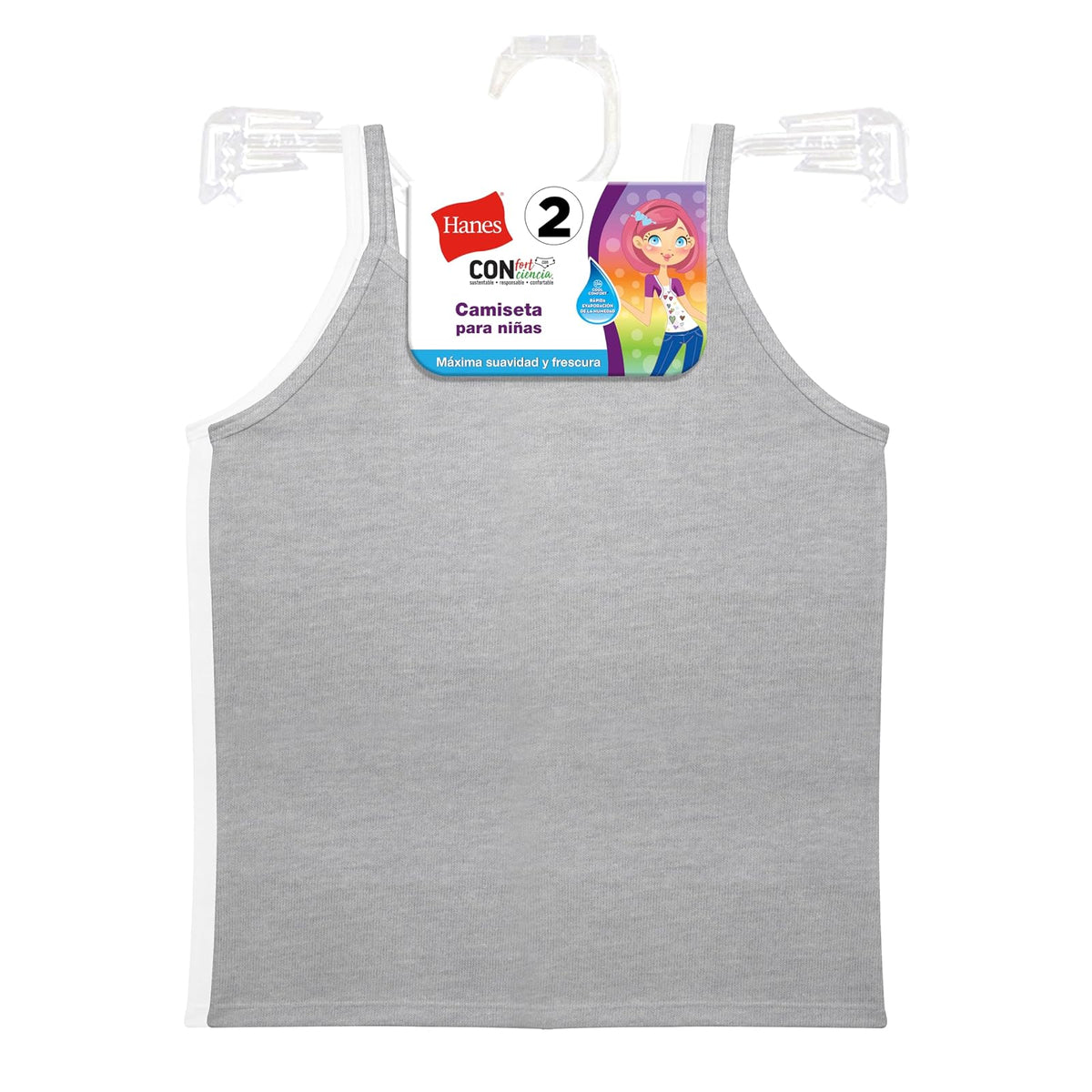 Hanes Camiseta para niña Bikini Estilo Ropa Interior Niñas