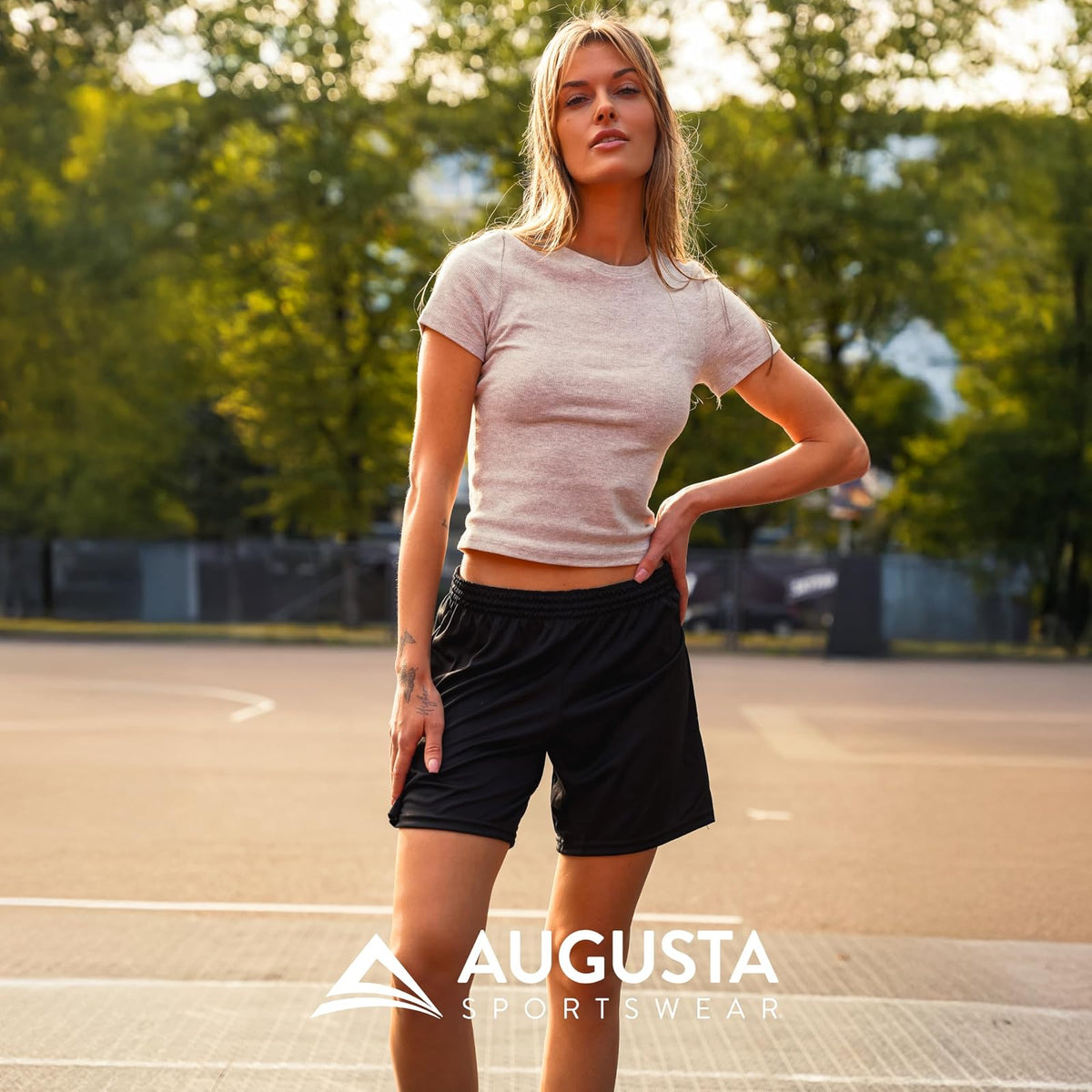 Augusta Sportswear 1423 Pantalones Cortos para Mujer
