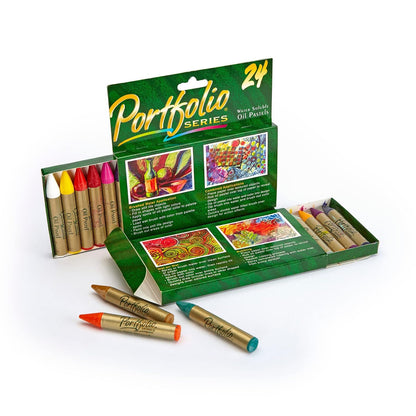 Crayola PortFolio Series Water-Soluble Oil Pastels 24-Color Set (52-3624)
