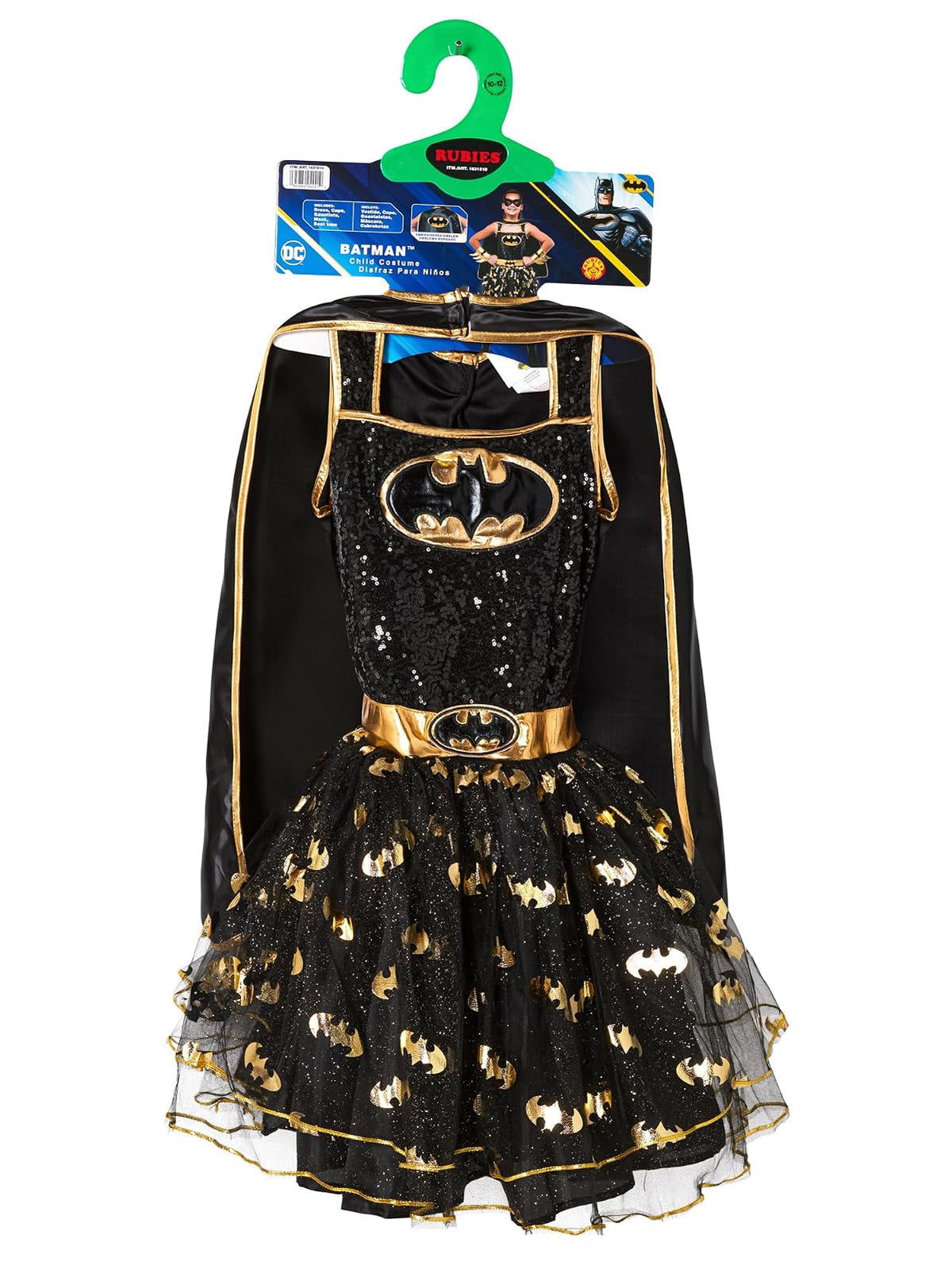 DC Comics Superheroes: vestido de disfraz de Batgirl para niños por Rubies, niña pequeña