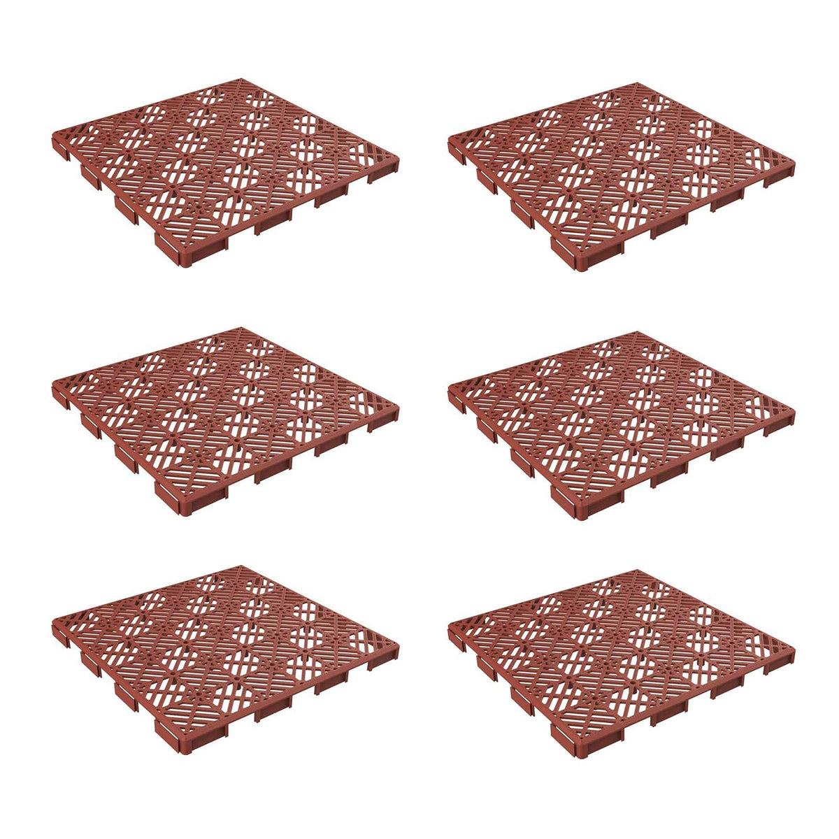 Pure Garden 50-147 Interlocking Patio, Deck or Garage Floor Tiles, 12 x 12