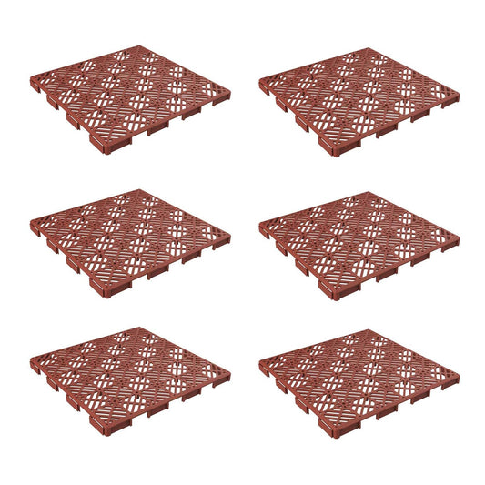 Pure Garden 50-147 Interlocking Patio, Deck or Garage Floor Tiles, 12 x 12