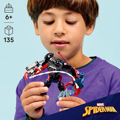 LEGO | Marvel Armadura Robótica de Miles Morales vs. Spider-Man 2099 – Juguete de Construcción de Superhéroes con Minifiguras para Niños y Niñas Mayores de 6 Años – 76337