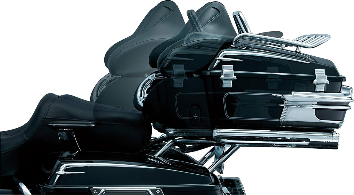 Kuryakyn 8973 - Accesorio para Maletero y Equipaje, Ajuste rápido Tour-Pak para Motocicletas Harley-Davidson de 1997 a 2013, Color Cromado