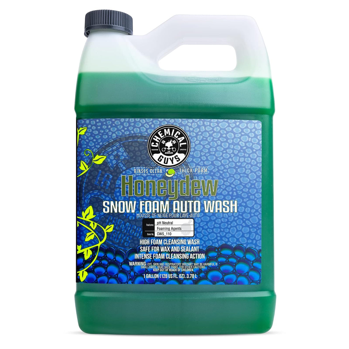Chemical Guys Jabón Espuma para Autos Honeydew - 128 fl. Oz (Gallon) - Honeydew