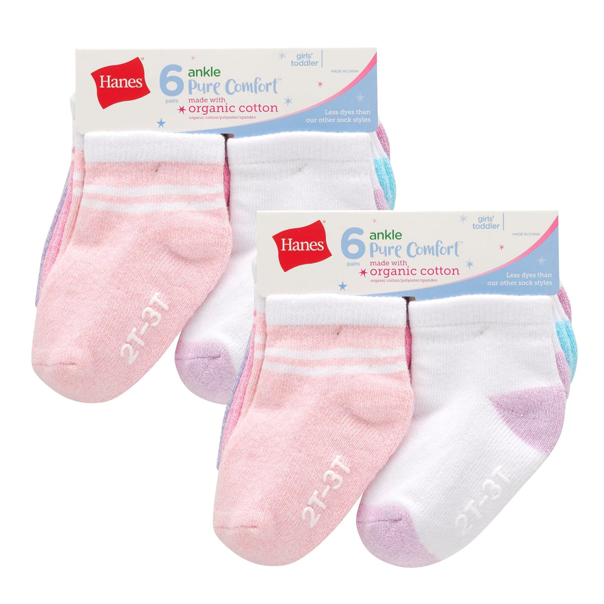 Hanes And Toddler Socks, Non-slip Grip Ankle Socks, Boys' and Girls', Multipacks Calcetines bebés niñas