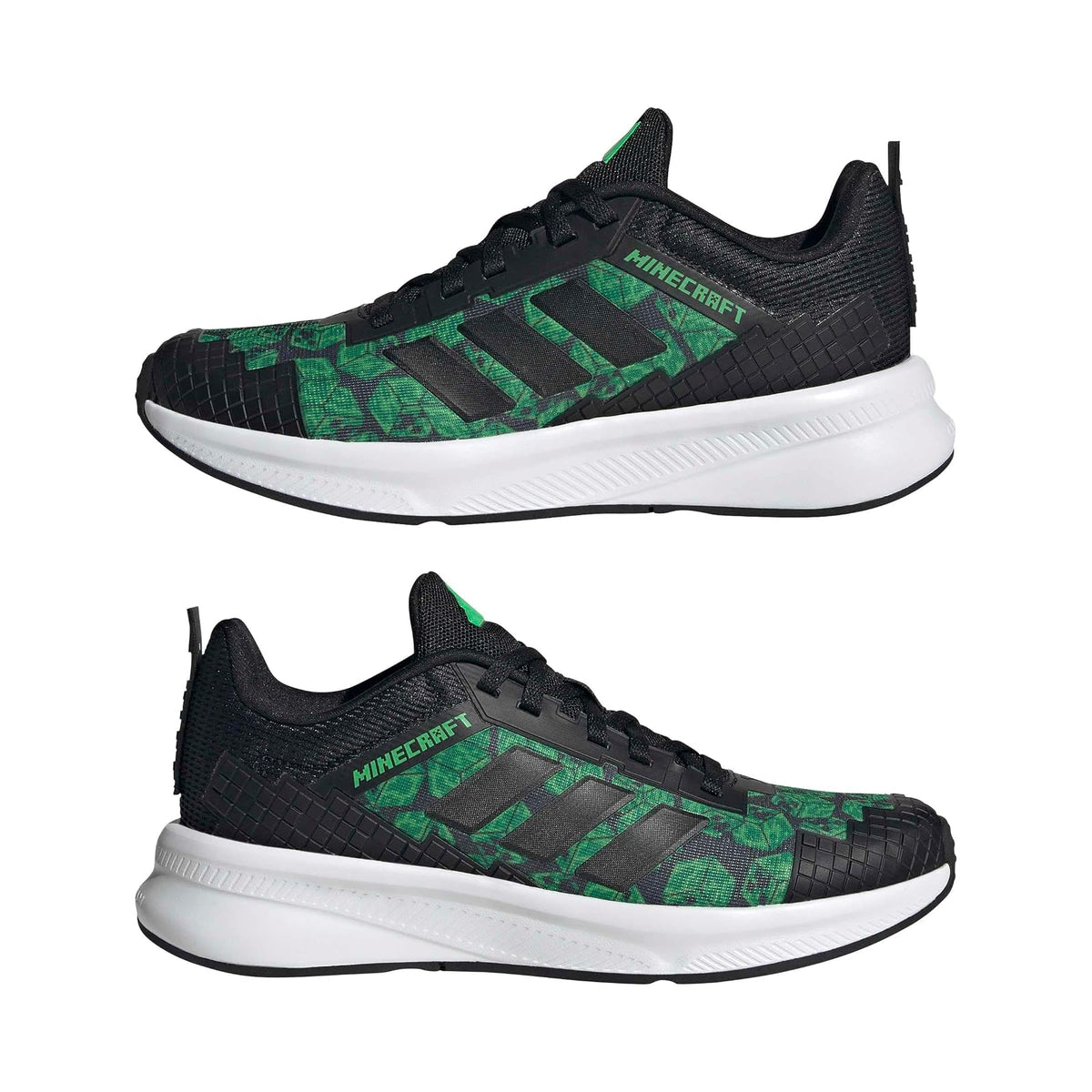 adidas Tenis Minecraft Fortarun 4.0 Niños Casual Negro
