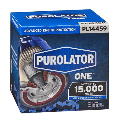 Purolator PurolatorONE Filtro de Aceite PL14459, Azul | Mantiene el aceite limpio que fluye y protege el motor en cada cambio de aceite; ajuste correcto, ajuste directo de repuesto